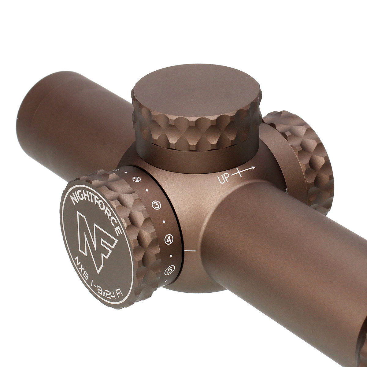 Nightforce NX8 1-8x24 F1 Capped E/W Dark Earth | Nightforce NX8