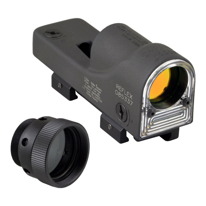 Trijicon Reflex - 4.5 MOA Amber Dot Reticle with Flattop Adapter